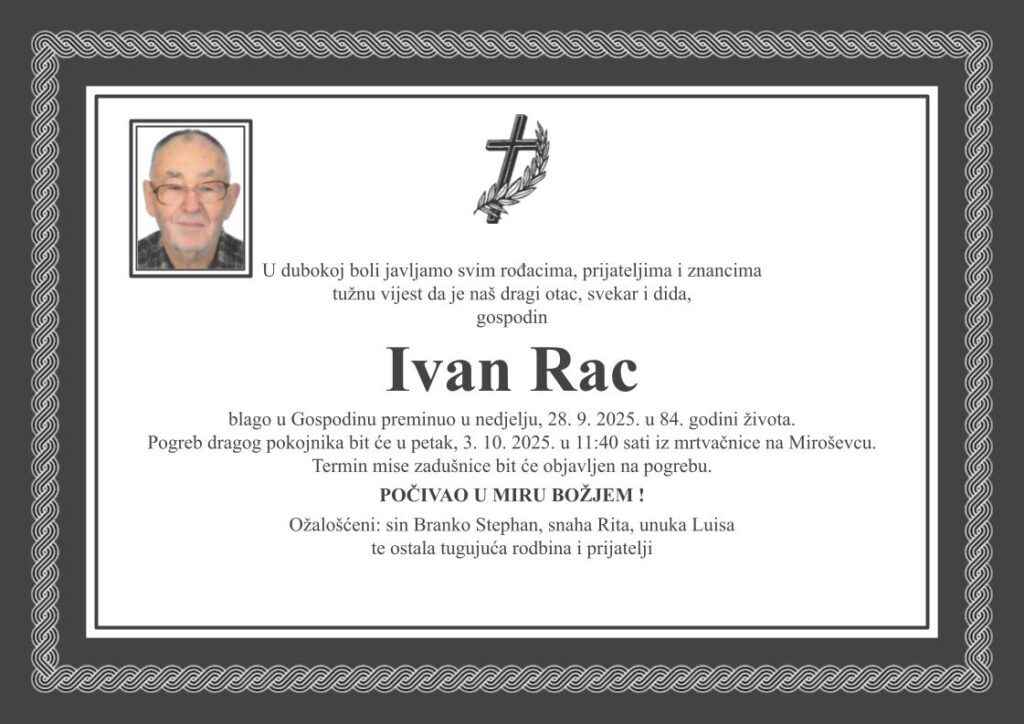 Ivan Rac osmrtnica D50 Pleter