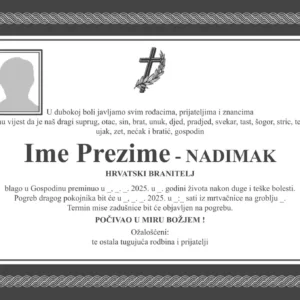 Muška osmrtnica D50 Pleter