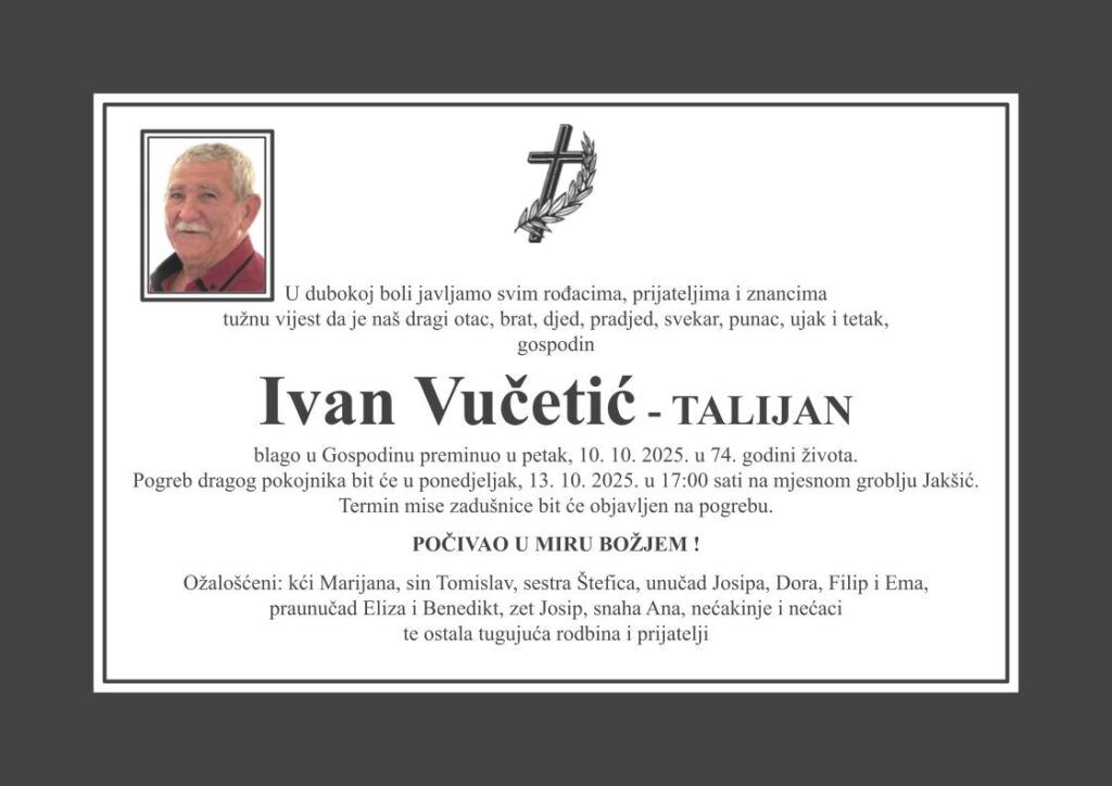 Ivan Vučetić osmrtnica D60 Katolička